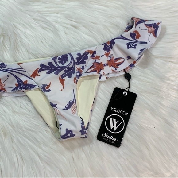 NWT Wildfox American Paisley Ruffle Bikini Bottom - Picture 5 of 12
